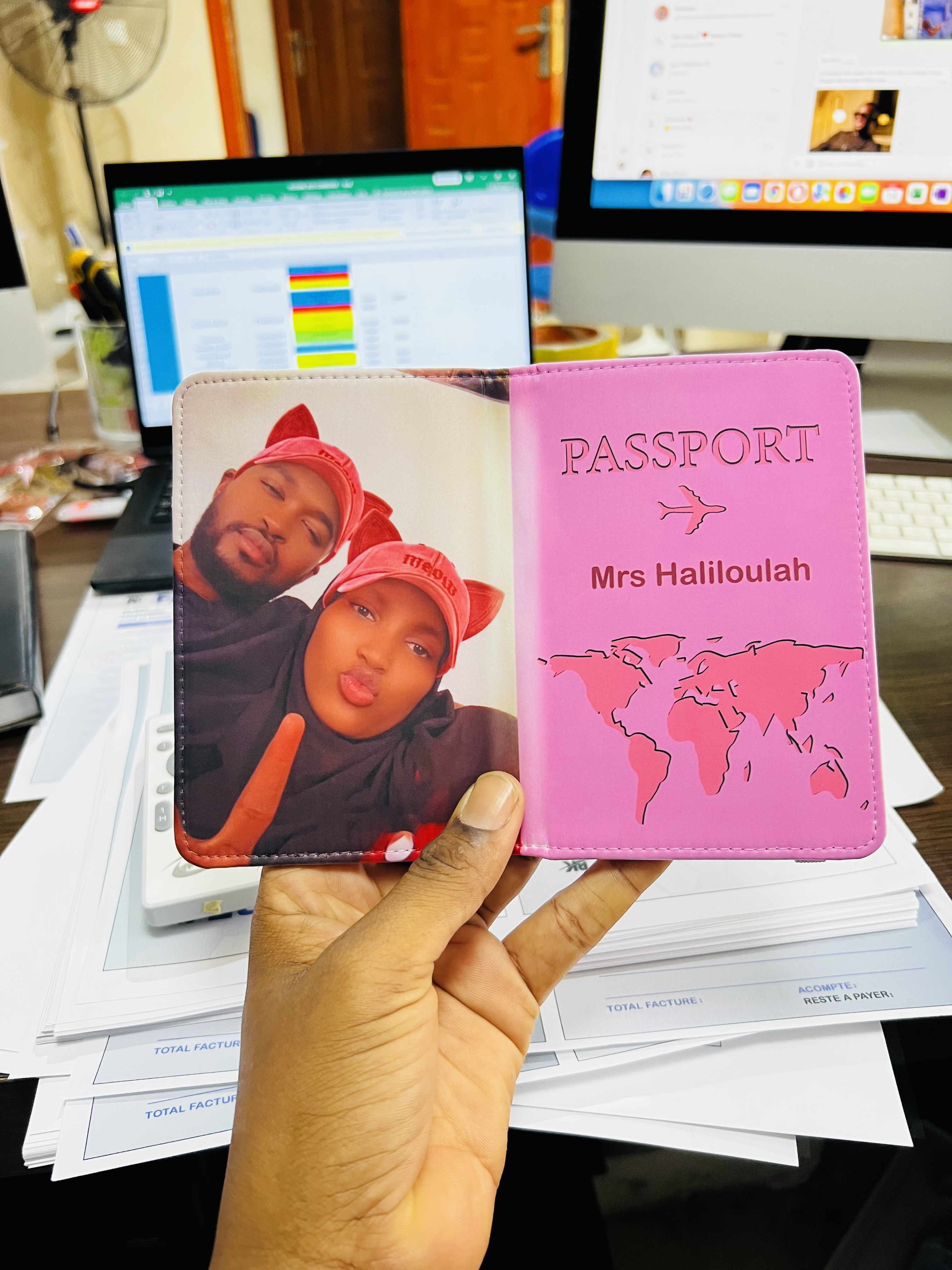 Pochette passeport Personnalisée